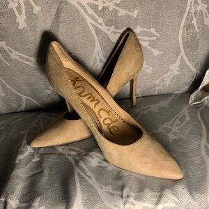 Sam Edelman Womens Hazel Tan Suede Pumps Shoes 7.5 Medium (B,M) BHFO 0214